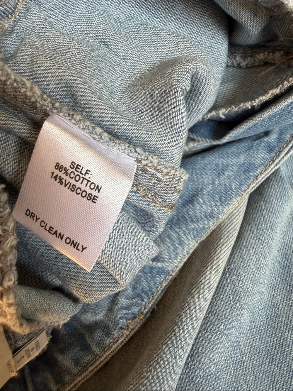 Veveret Light Blue Wide-Leg or cinch like joggers Jeans denim small NWT
